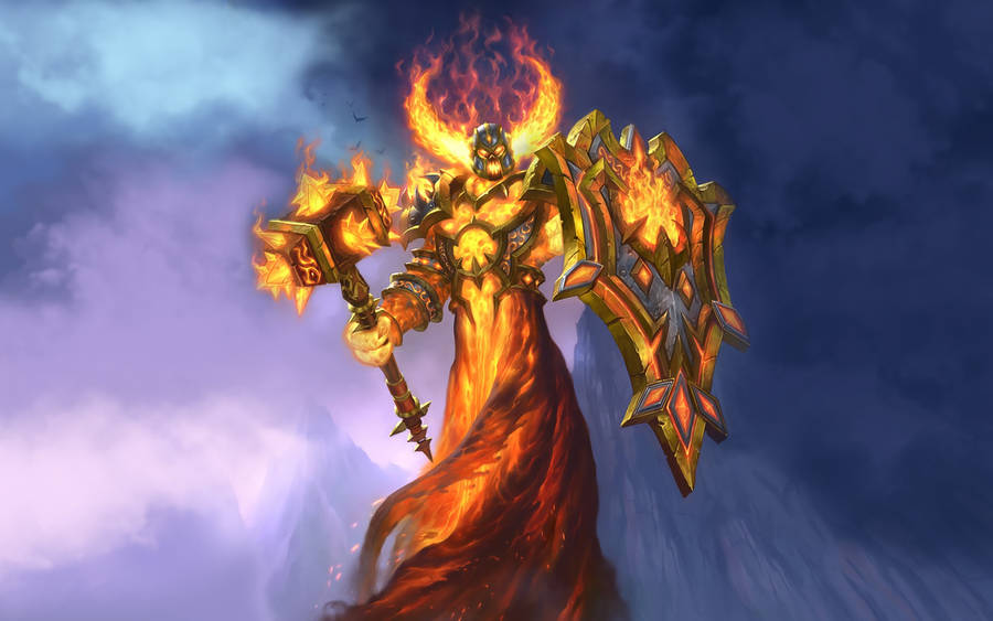 Hearthstone's Ragnaros The Light Lord Wallpaper