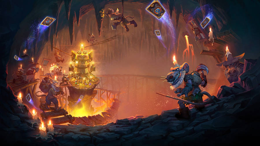 Hearthstone Underground Kobolds And Catacombs 2560 X 1440 Wallpaper