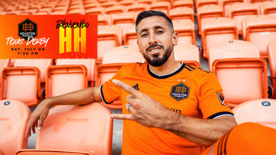 Hector Herrera Houston Dynamo Rock And Roll Wallpaper