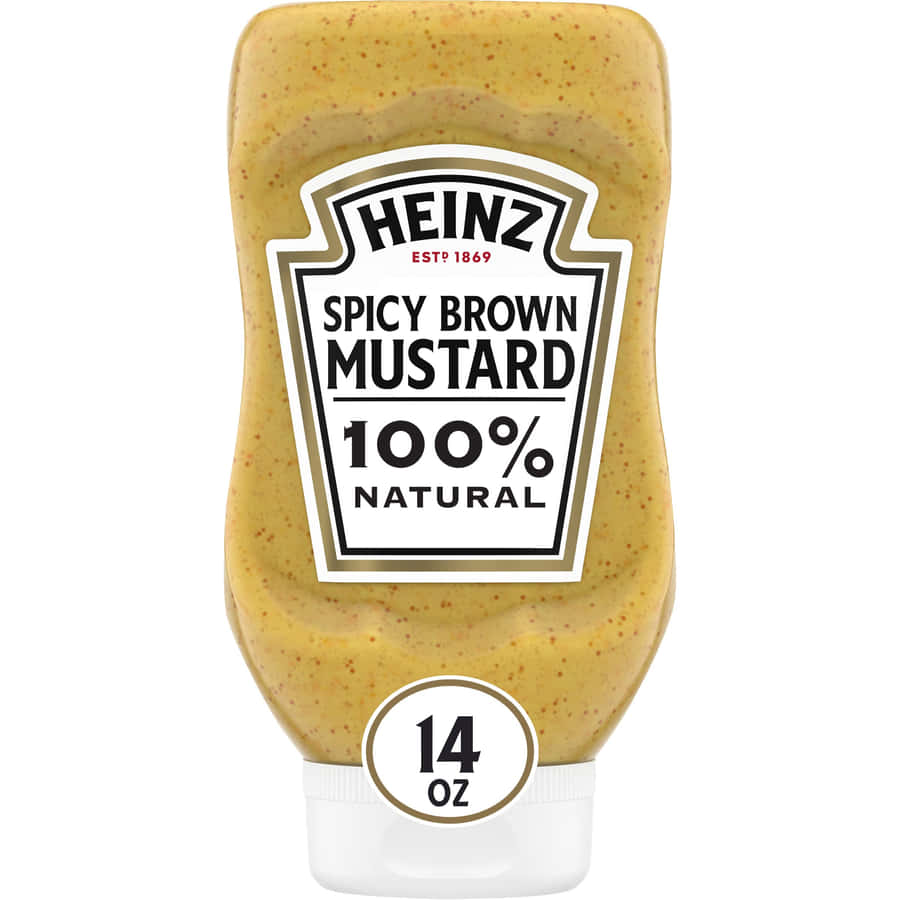 Heinz Spicy Brown Mustard Bottle Wallpaper