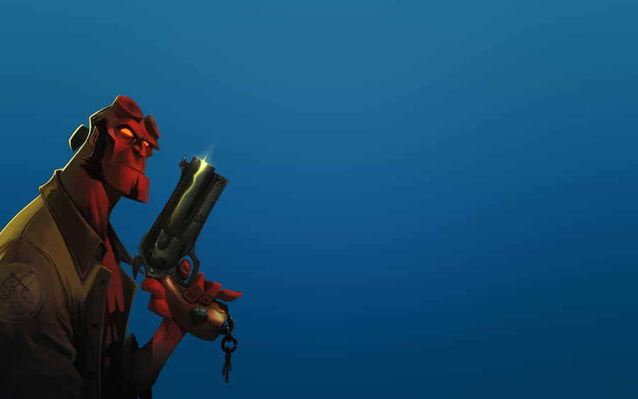 Hellboy Heroic Demon Profile Wallpaper