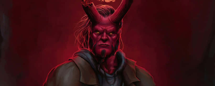 Hellboy Intense Gaze Wallpaper