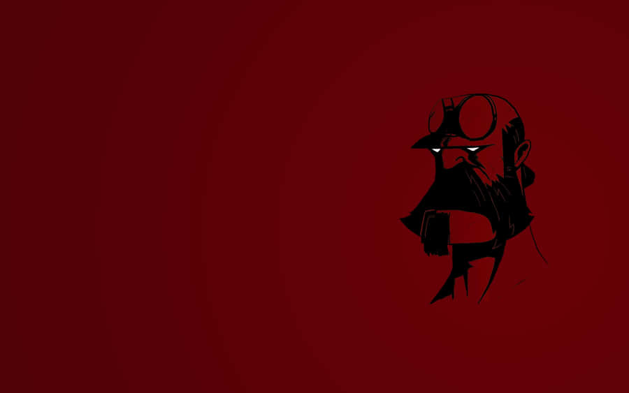 Hellboy Minimalist Artwork Wallpaper