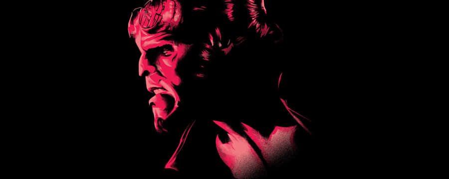 Hellboy Red Profile Artwork Wallpaper