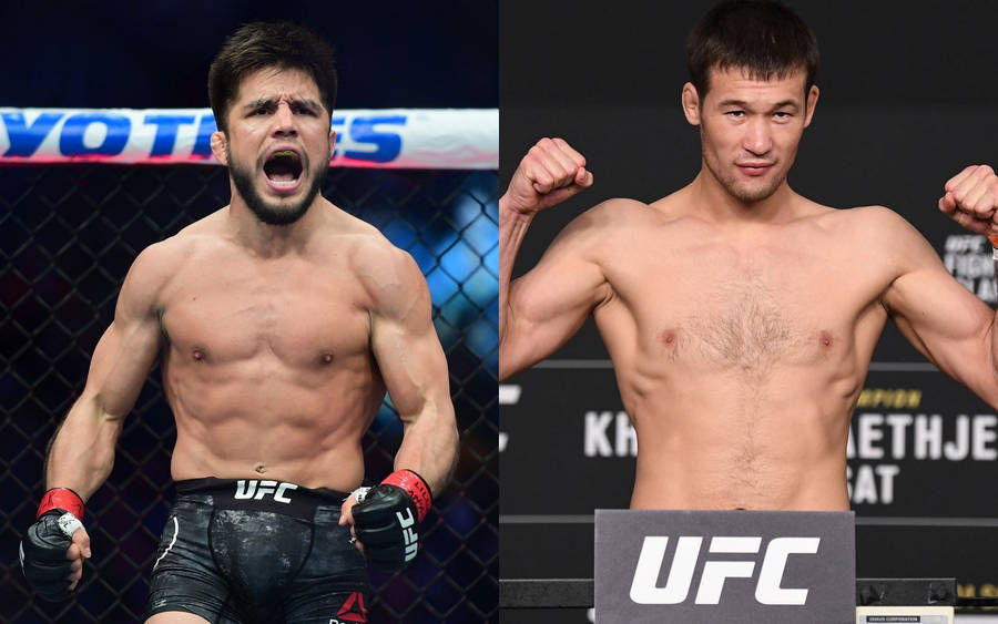 Henry Cejudo Shavkat Rakhmonov Side-by-side Wallpaper