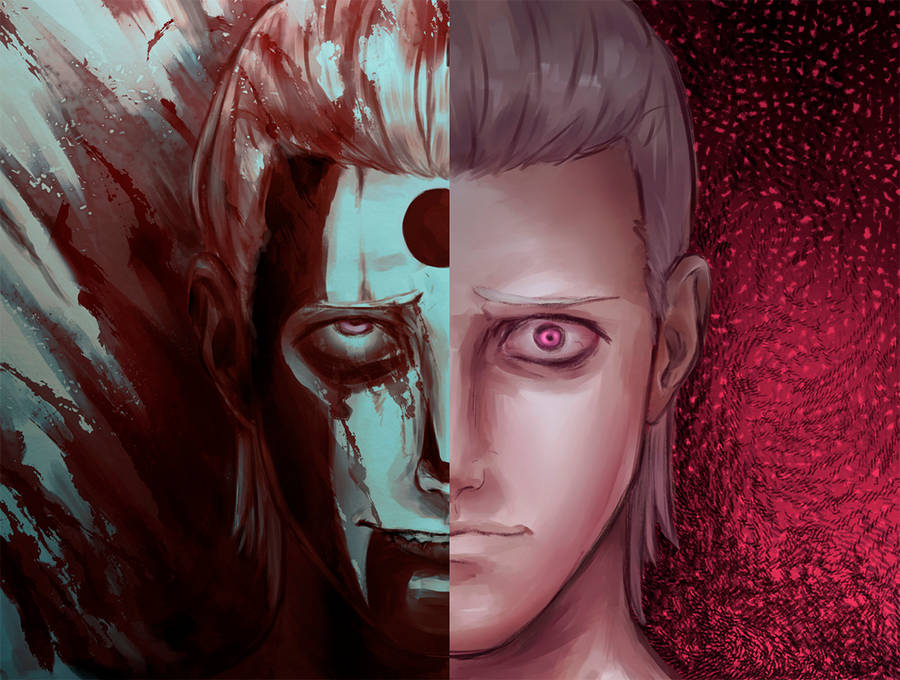 Hidan Akatsuki Two Faces Wallpaper