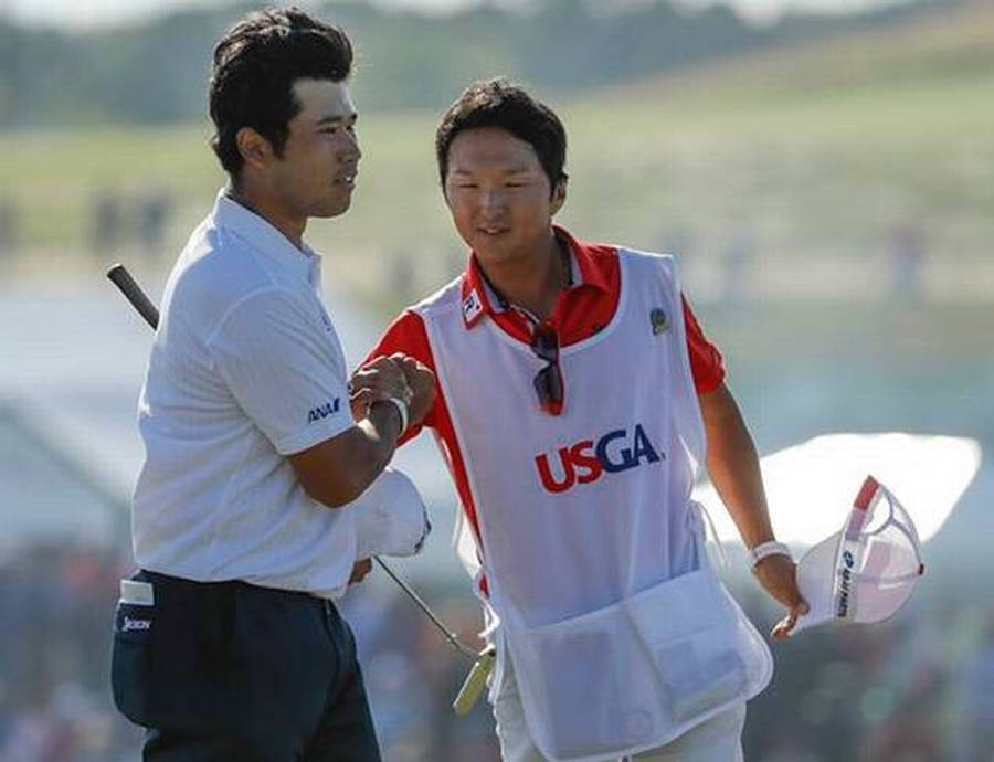 Hideki Matsuyama Caddie Handshake Wallpaper