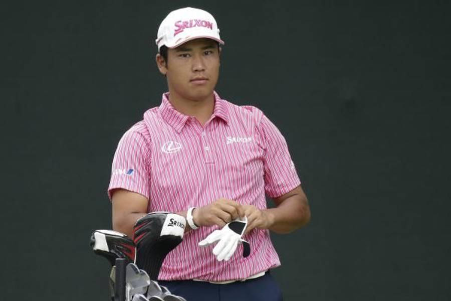 Hideki Matsuyama In Pink Shirt Wallpaper