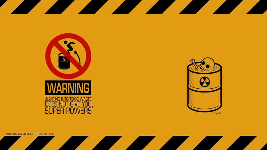 High Alert Warning Sign Wallpaper