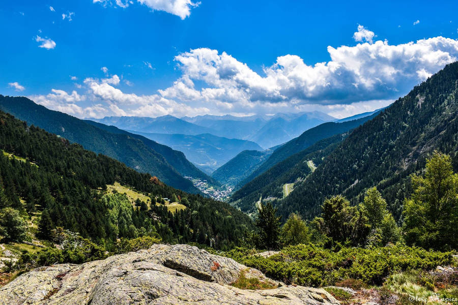 High Grassy Mountain Andorra Wallpaper