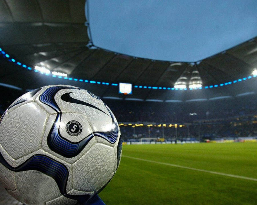 High Resolution Glossy Soccer Ball Wallpaper