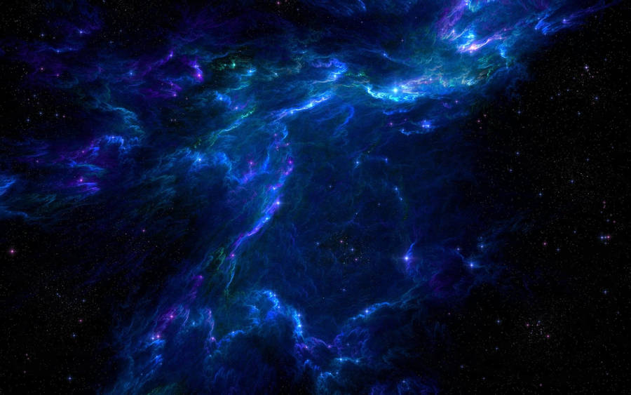 High Resolution Star Dark Blue Clouds Wallpaper