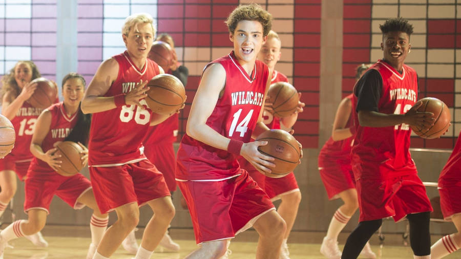 High School Musical Playing Wildcats Wallpaper