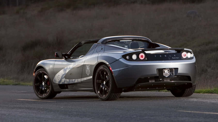 High-speed Luxury - The Tesla Roadster Wallpaper