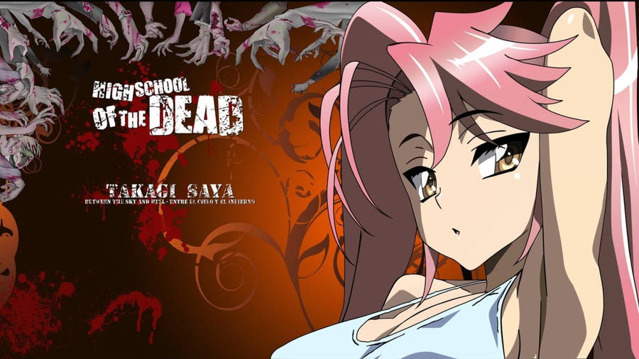 Highschool Of The Dead Takagi Saya Wallpaper