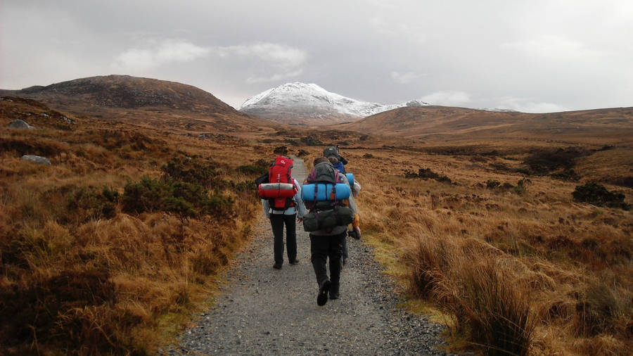 Hikers Galway Journey Wallpaper