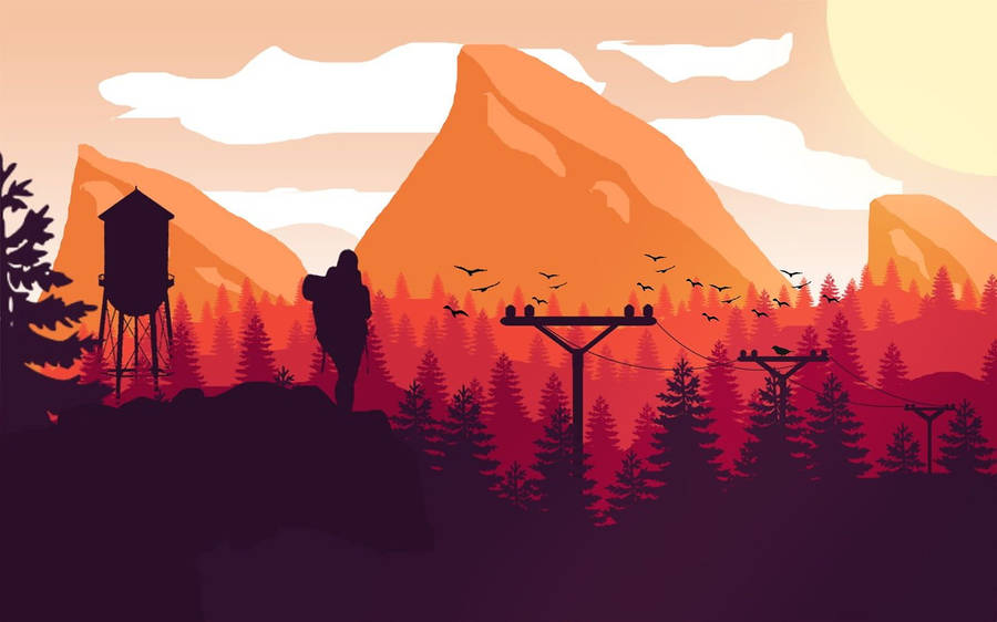 Hiking Firewatch Wallpaper