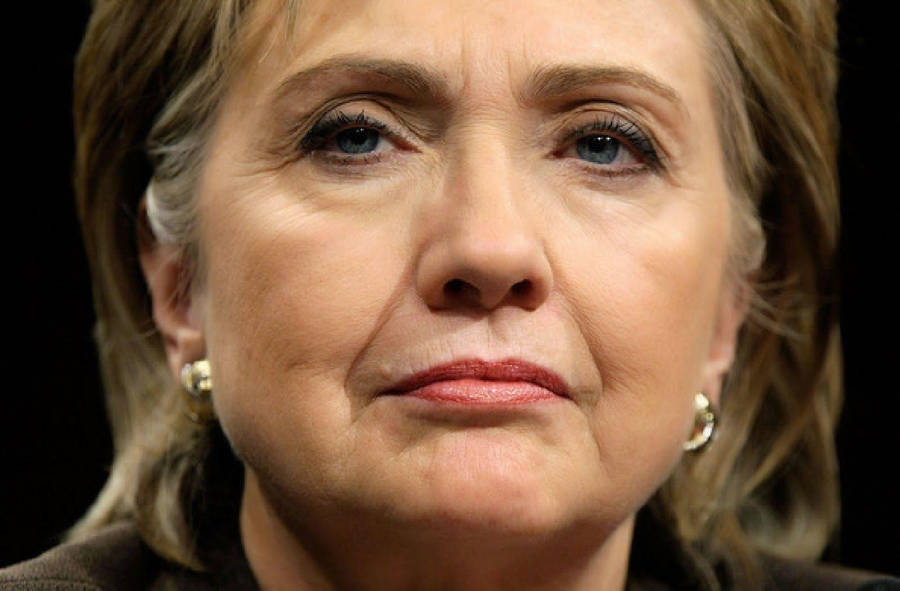 Hillary Clinton Super Close Up Wallpaper