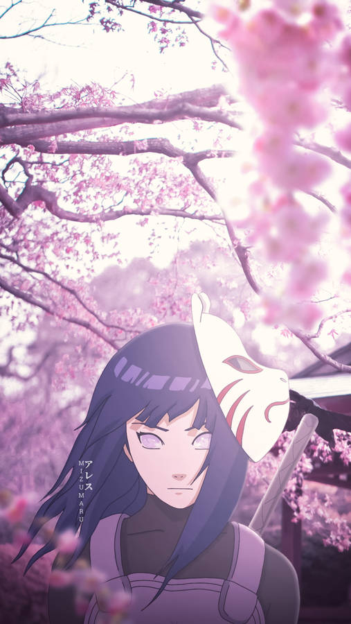 Hinata Hyuga Aesthetic Anime Girl Iphone Wallpaper