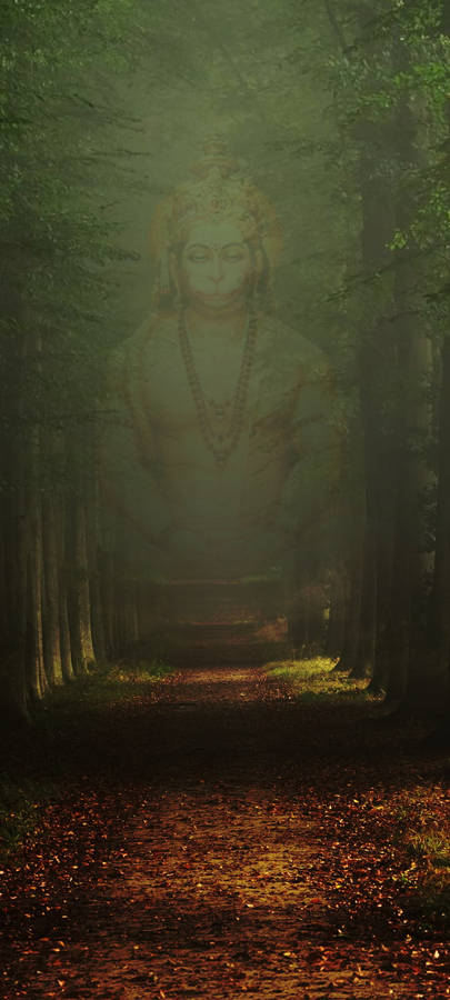 Hindu God Hanuman Apparition Wallpaper