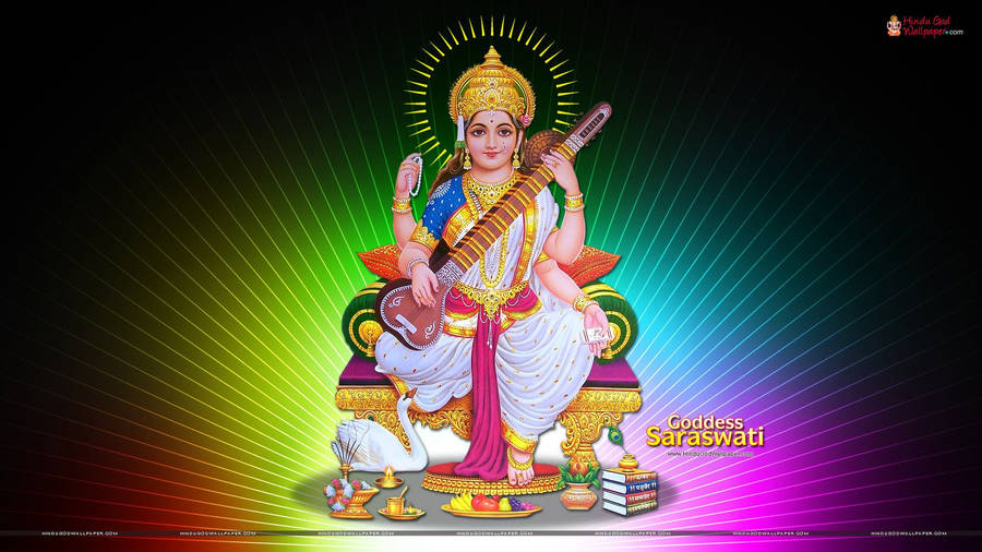 Hindu God Saraswati Wallpaper