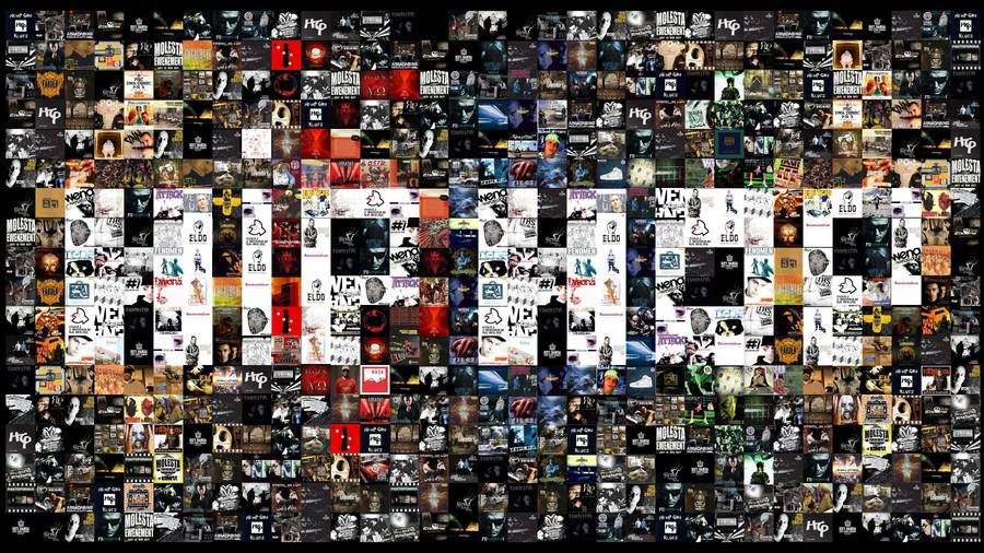 Hip Hop Mosaic Art Wallpaper