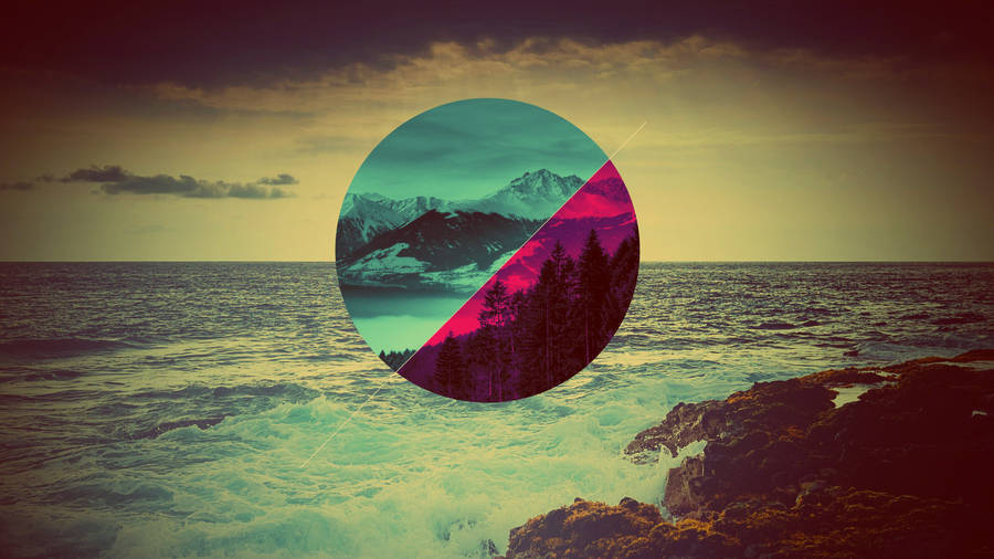 Hipster Nature Indie Art Wallpaper