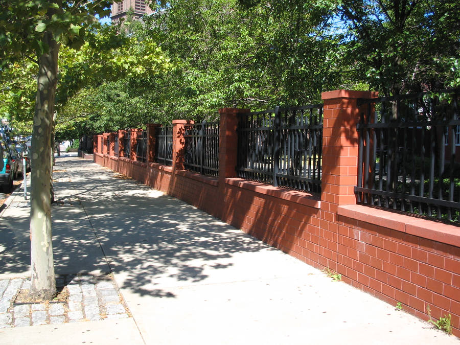 Historic Brick Fence At Rutgers University Wallpaper