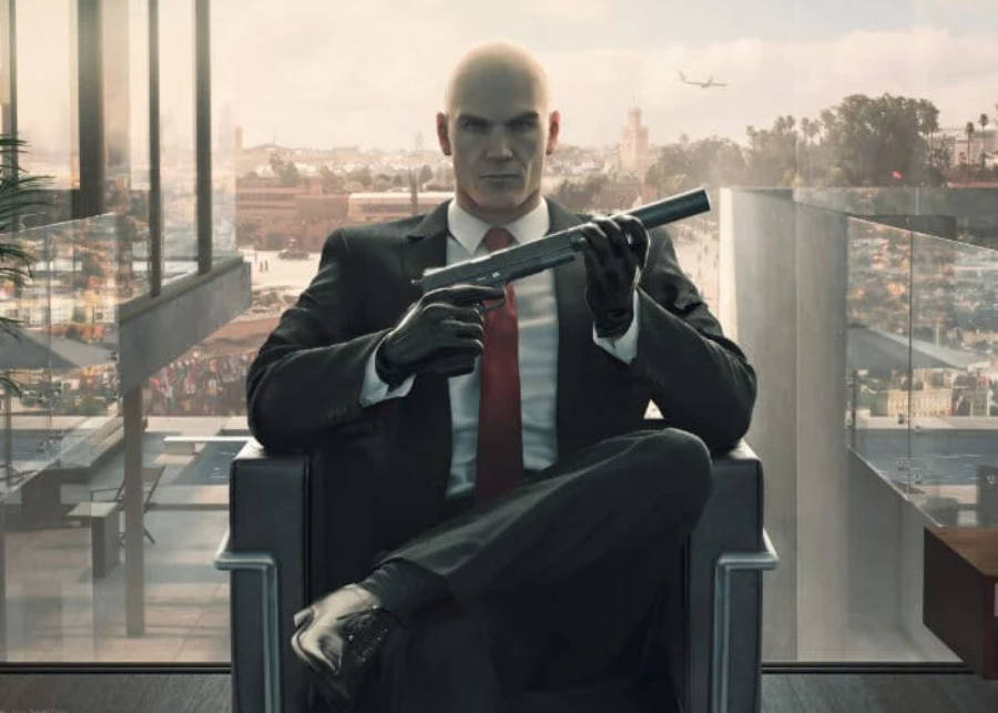 Hitman 2018 Agent 47 Sitting Wallpaper