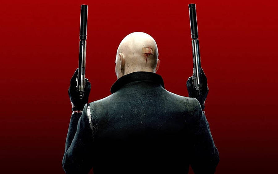 Hitman Back View Of Agent 47 Wallpaper