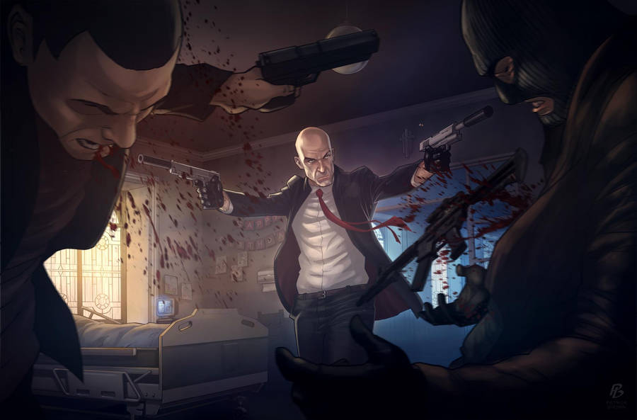 Hitman Hd Hospital Slaughter Wallpaper