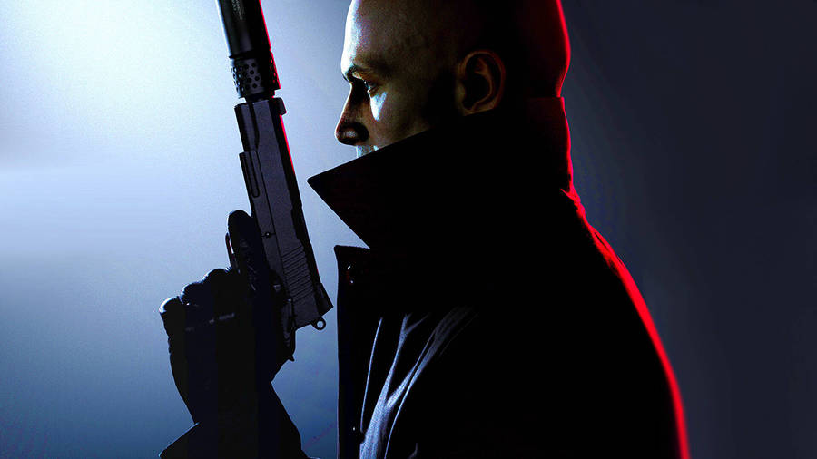 Hitman Is Aiming His Pistol Wallpaper