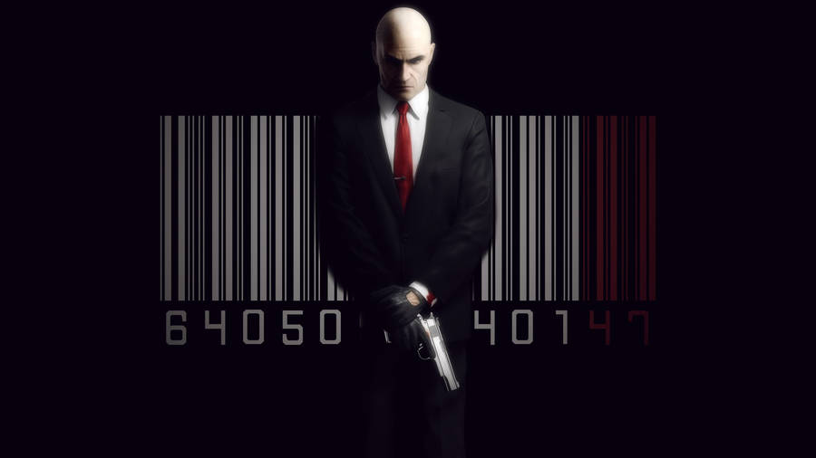 Hitman With Barcode Wallpaper