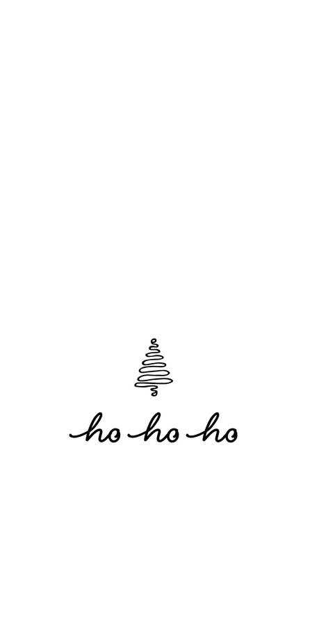Ho Ho Ho Christmas Phone Wallpaper