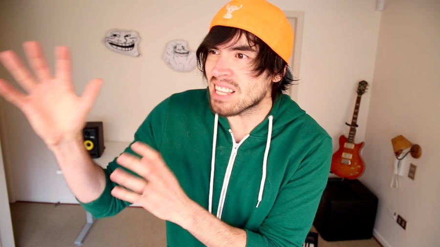 Holasoygerman In Green Hoodie Wallpaper