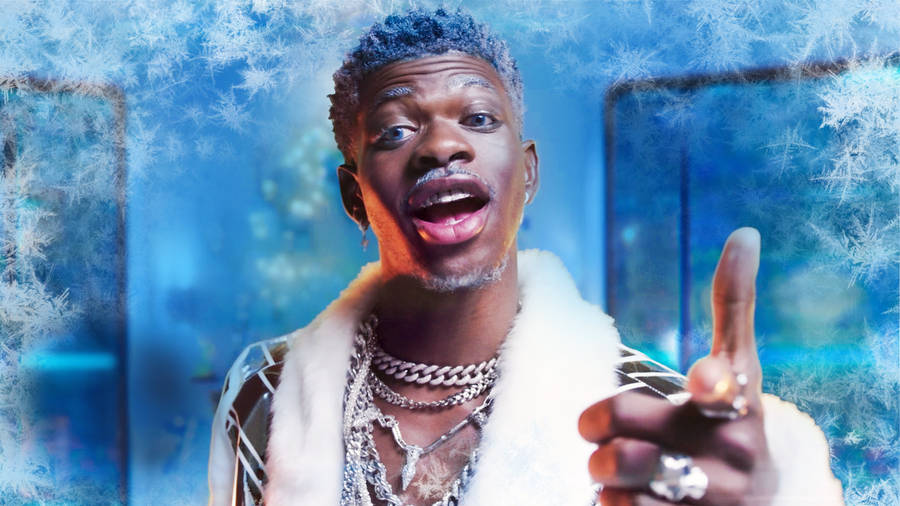 Holiday Santa Look Lil Nas X Wallpaper