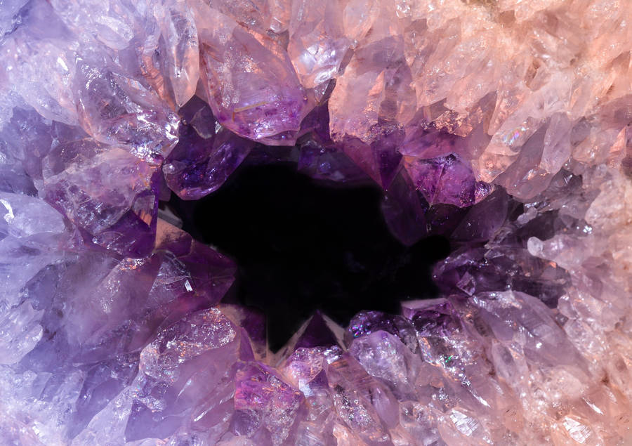 Hollowed Amethyst Geode Wallpaper