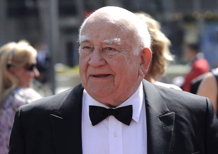 Hollywood Legend, Edward Asner In Classy Attire Wallpaper