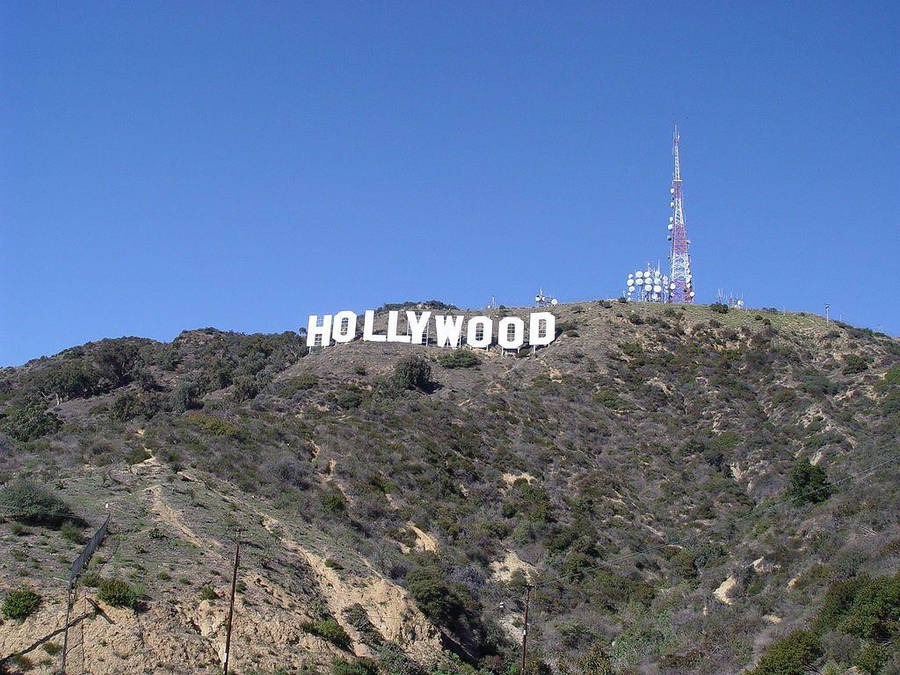 Hollywood Sign And Cell Tower Wallpaper