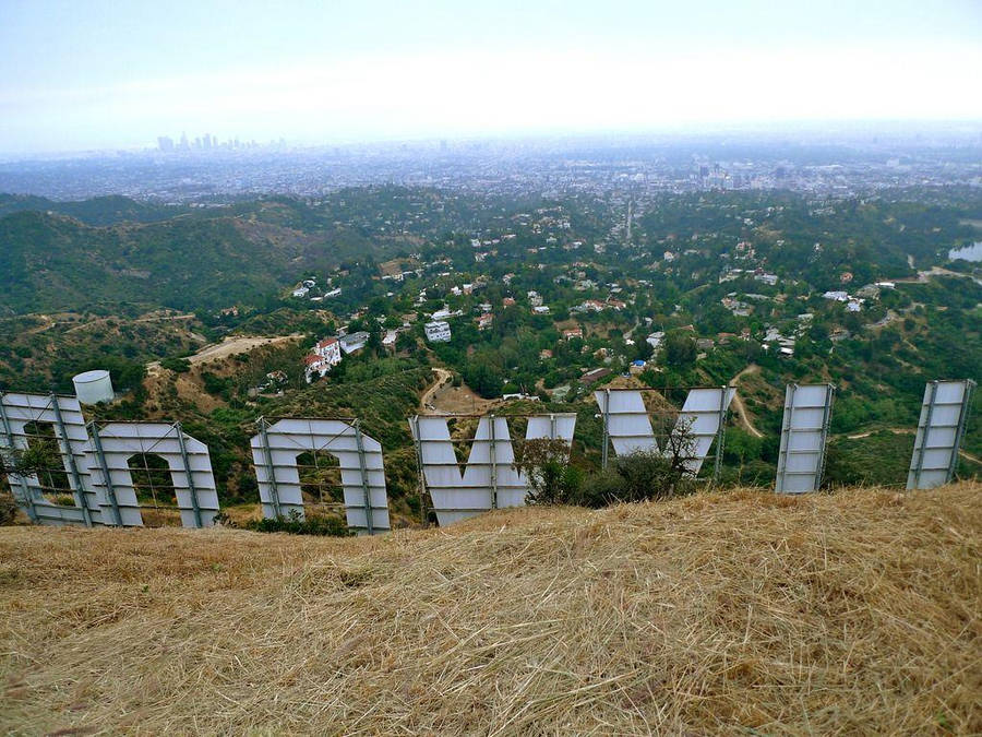 Hollywood Sign Back View Wallpaper