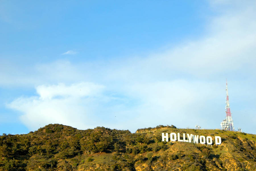 Hollywood Sign Mount Lee Peak Wallpaper