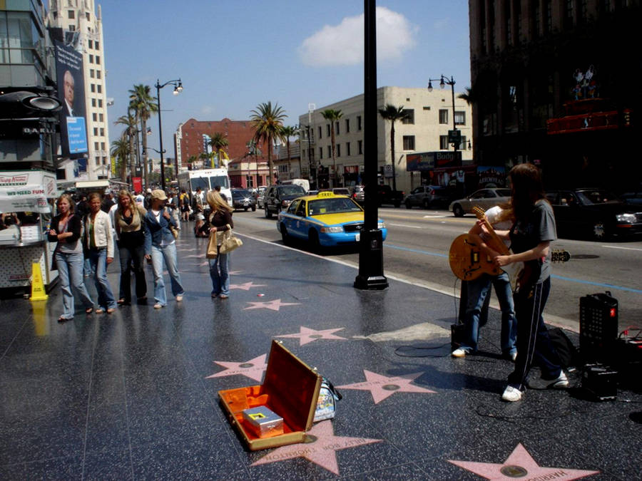 Hollywood Walk Of Fame Boulevard Wallpaper