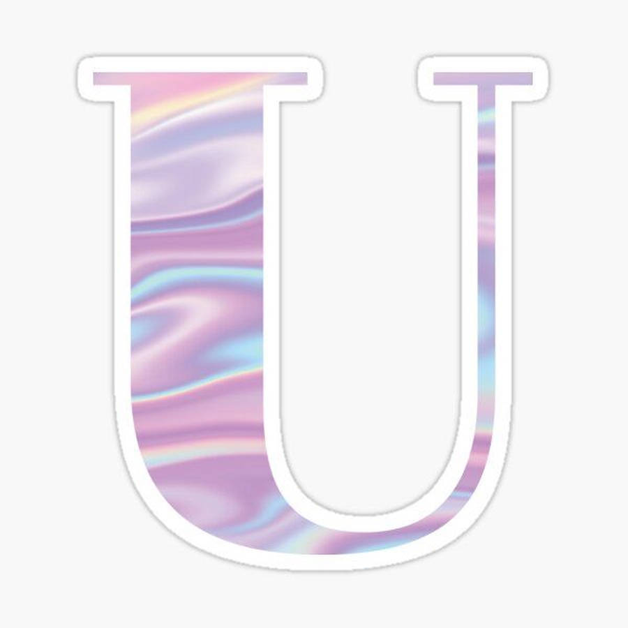 Holographic Letter U Wallpaper