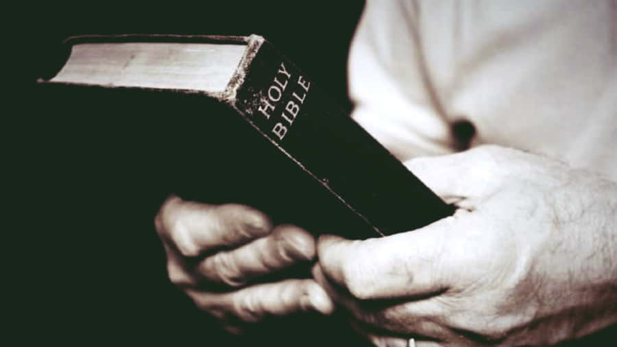 Holy Bible Grayscale Wallpaper