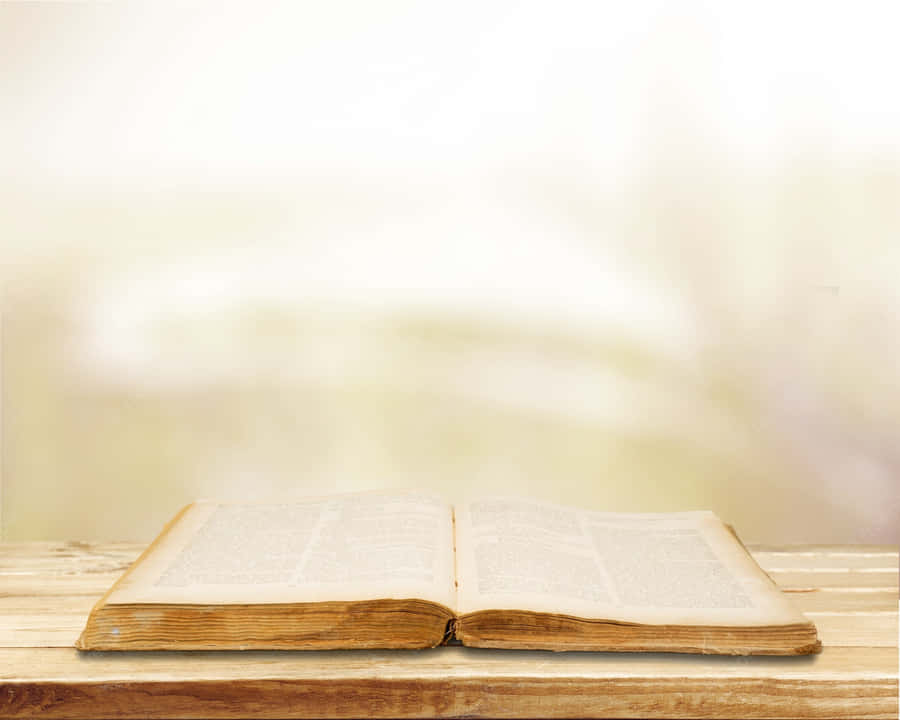 Holy Bible In Vintage Scene Wallpaper