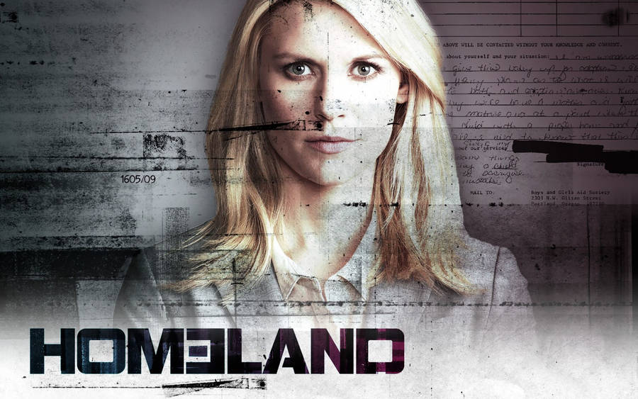 Homeland Black Banner Wallpaper