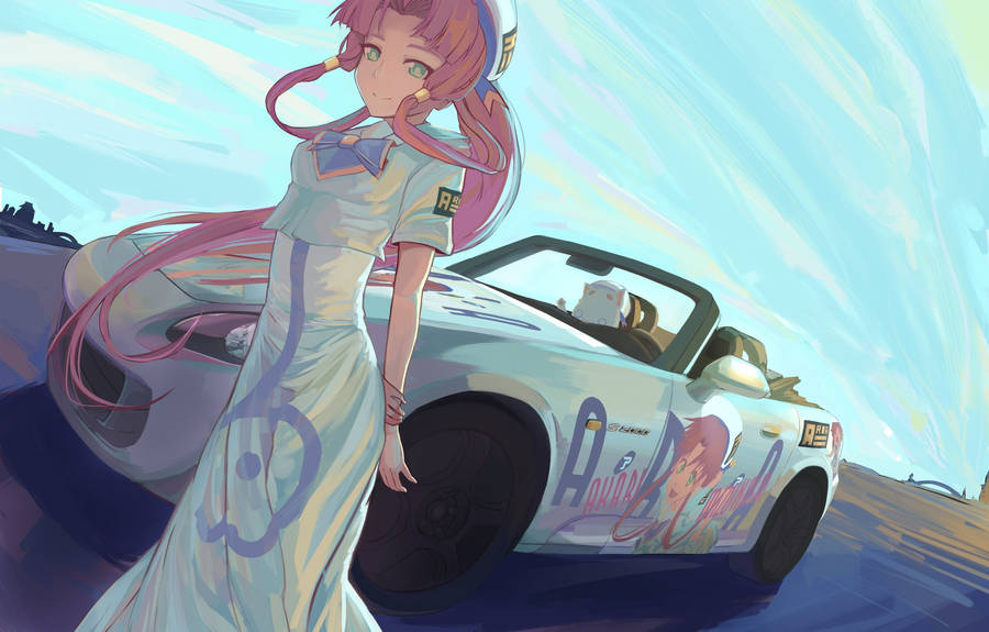 Honda S2000 Anime Car Wallpaper