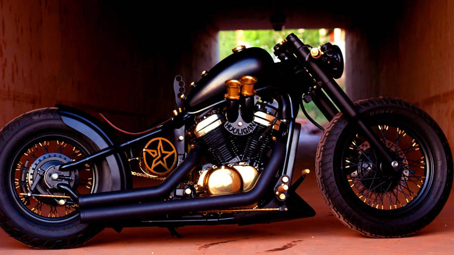 Honda Shadow Bobber Motorcycle Wallpaper