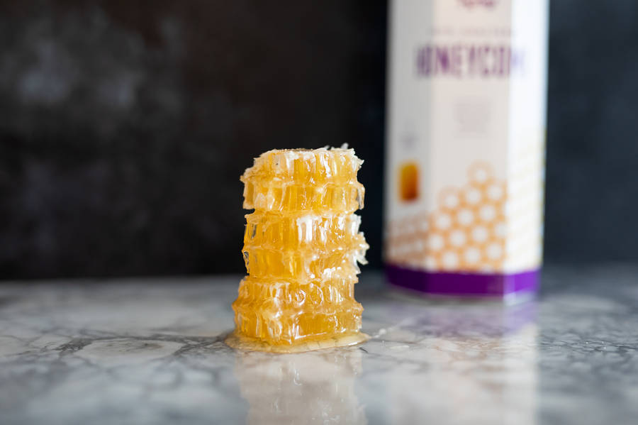 Honeycomb Golden Honey Wallpaper