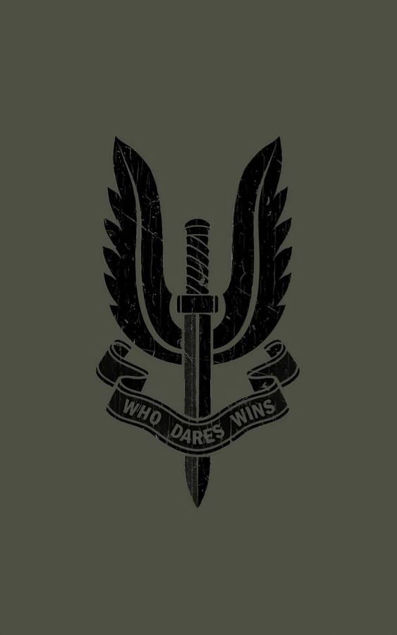 Honoring Bravery: The Emblem Of Sacrifice - Balidan Badge On An Army Green Background Wallpaper